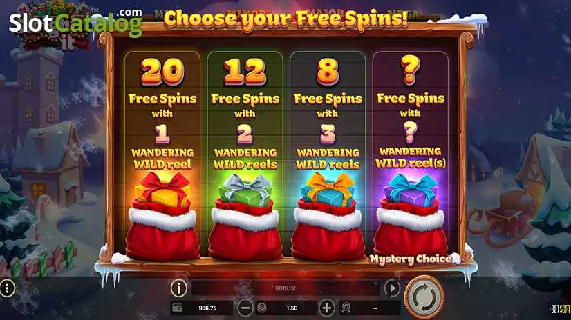 Sleighin' It Free Spins Mode Choosing