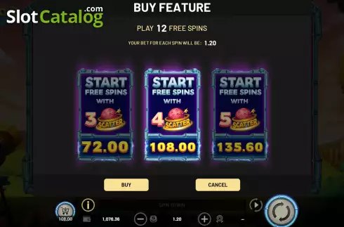 Buy Feature Screen. Expansion! slot