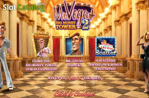 Bildschirm2. Mr. Vegas 2 slot