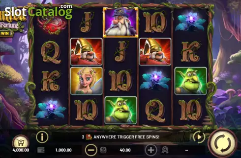 Reels screen. Enchanted: Forest of Fortune slot