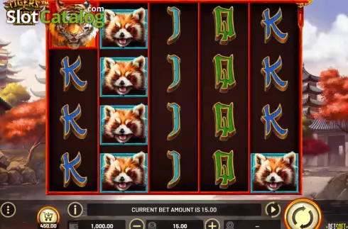 Reels screen. Tiger's Luck slot