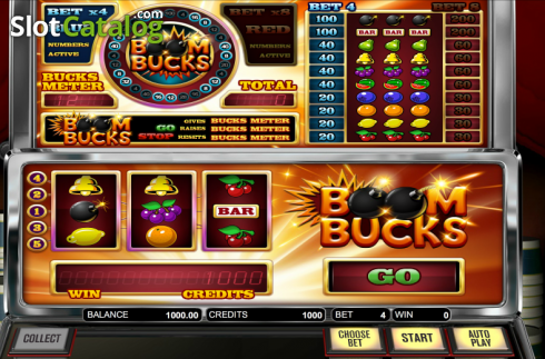 Bildschirm 1. Boom Bucks slot