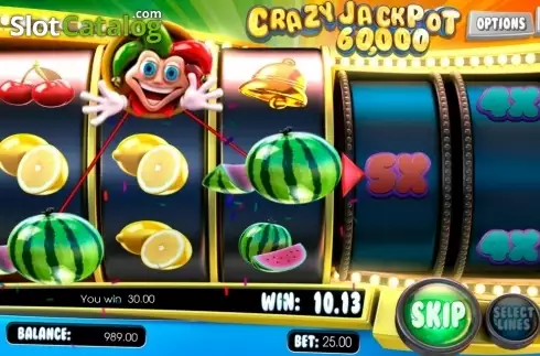 Win Screen . Crazy Jackpot 60000 slot