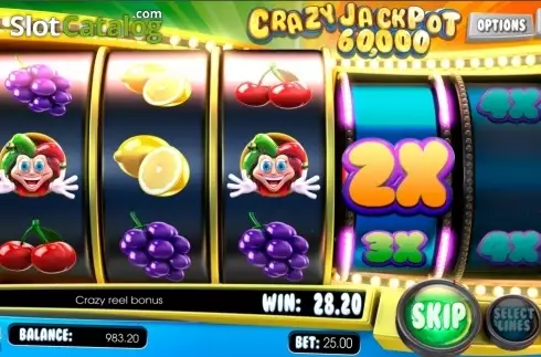 Multiplier Screen. Crazy Jackpot 60000 slot