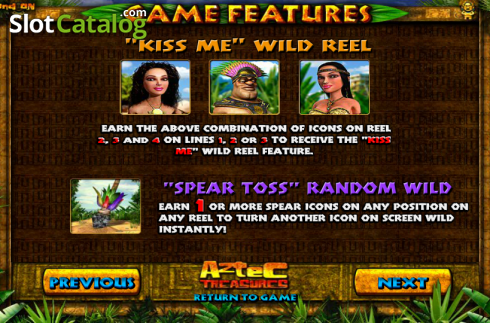 Paytable 3. Aztec Treasures slot