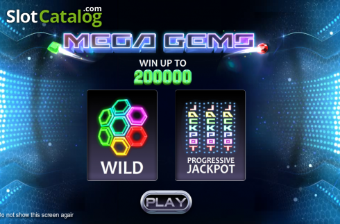 Game features. Mega Gems slot