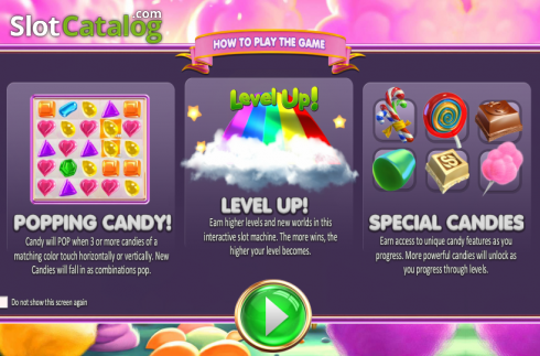 Game features. SugarPop slot