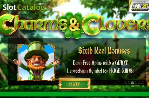 Intro Screen 3. Charms and Clovers slot