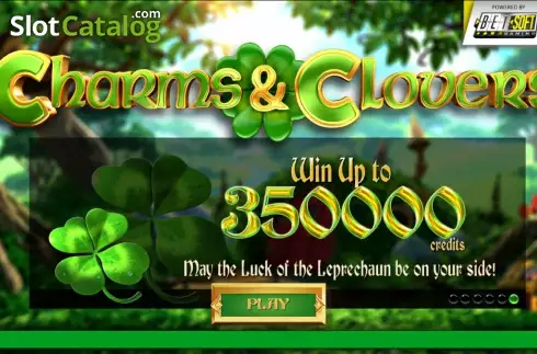Intro Bildschirm 6. Charms and Clovers slot
