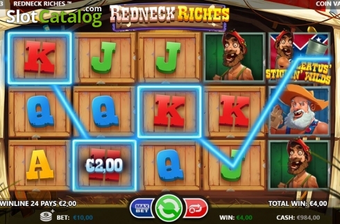 Win Screen. Redneck Riches slot