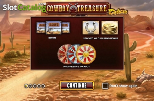 Skärmdump2. Cowboy Treasure Deluxe slot