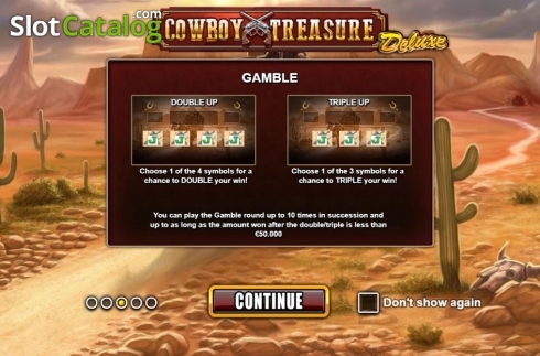 Pantalla4. Cowboy Treasure Deluxe Tragamonedas 