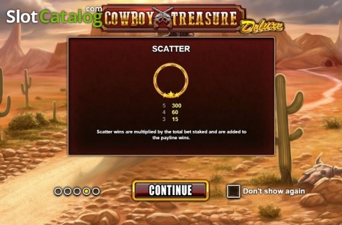 Écran5. Cowboy Treasure Deluxe Machine à sous