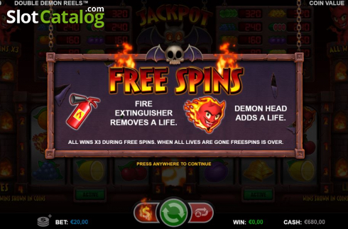 Free Spins 1. Double Demon Reels slot