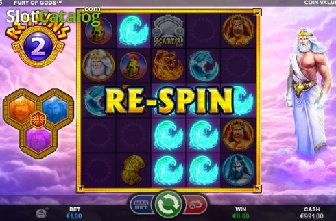 Re-Spin. Fury of Gods slot