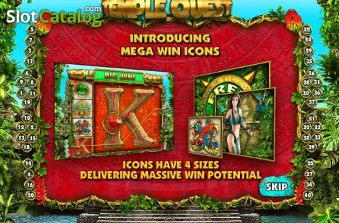 Game features. Temple Quest slot