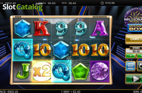 Skärmdump7. Who Wants to Be a Millionaire Mystery Box slot