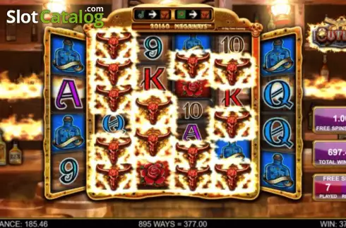 Schermo5. Outlaw (Big Time Gaming) slot