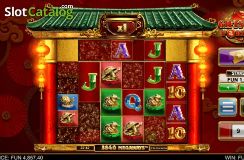 Win Screen 1. Gifts of Fortune Megaways slot