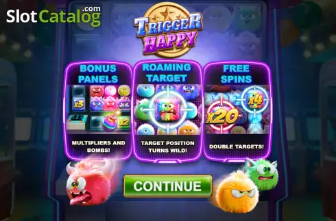 Ekran2. Trigger Happy (Big Time Gaming) yuvası