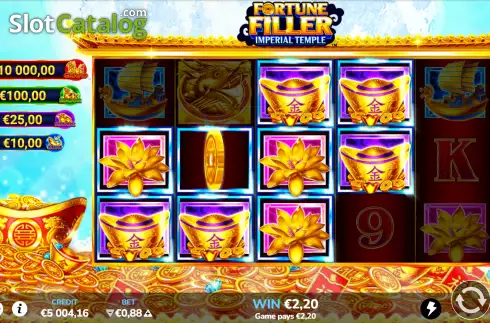 Win Screen 2. Fortune Filler Imperial Temple slot