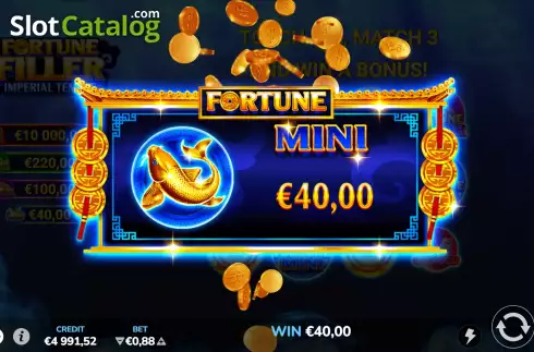 Bonus Game Win Screen 4. Fortune Filler Imperial Temple slot