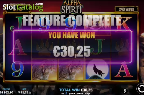 Free Spins Gameplay Screen 2. Alpha Spirit slot