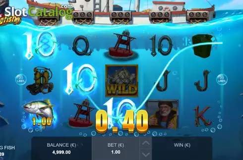 Win Screen. Reel Big Fish slot