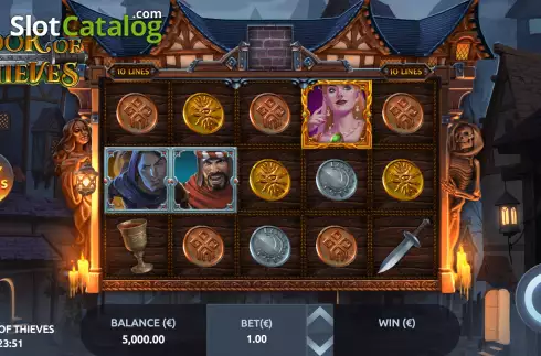 Reels Screen. Book of Thieves slot