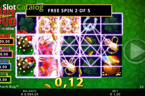 Free Spins Win Screen 2. Lady Charm Bug slot