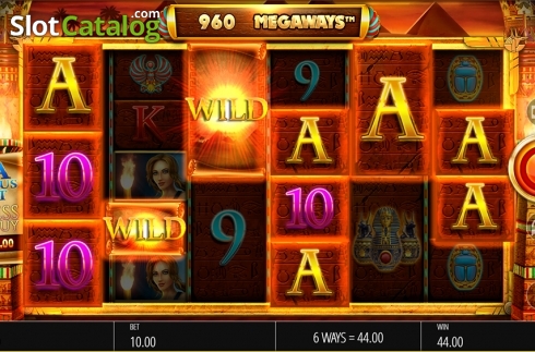 Wild win screen. Legacy of Ra Megaways slot