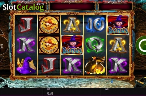 Bildschirm2. The Pig Wizard Jackpot King slot