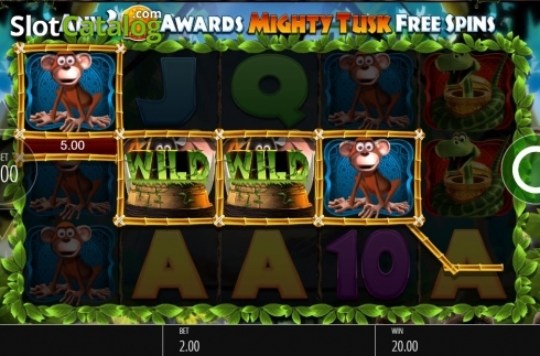 Win Screen. Mighty Tusk slot