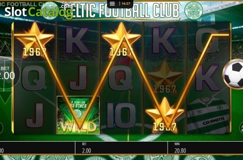 Win Screen 2. Celtic Football Club slot