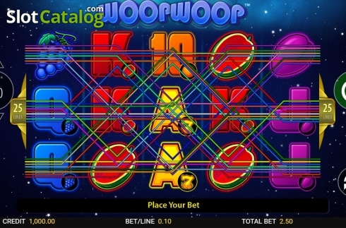 Ekran2. Woop Woop (Reel Time Gaming) yuvası