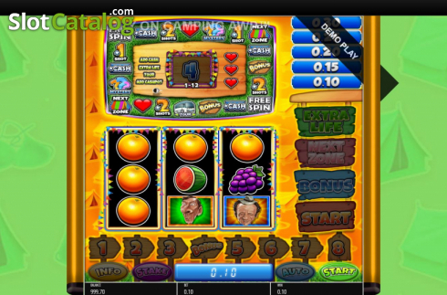 Win Screen 1. Carry On Camping Pub Fruit slot