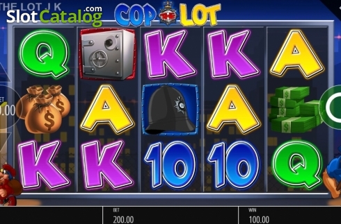 Win Screen 1. Cop the Lot Jackpot King slot