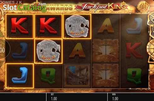Win Screen 3. The Goonies Jackpot King slot