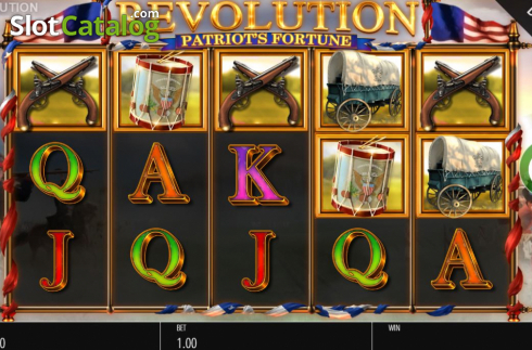 Reel Screen. Revolution Patriots Fortune slot