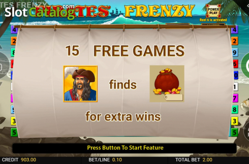 Schermo6. Pirates Frenzy slot