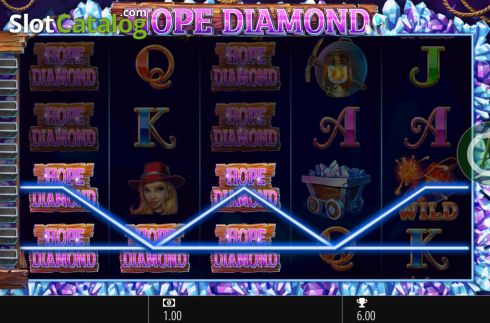 Win Screen. Hope Diamond slot