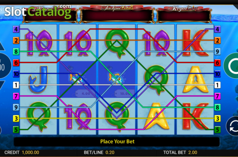 Bildschirm2. Fishin Frenzy Jackpot King slot