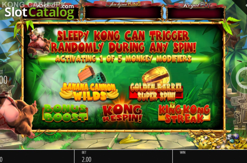 Bildschirm2. King Kong Cash Jackpot King slot