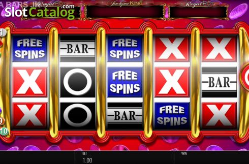 Reel Screen. Megabars Jackpot King slot