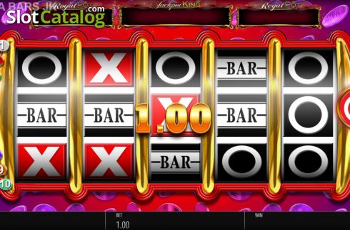 Win Screen. Megabars Jackpot King slot