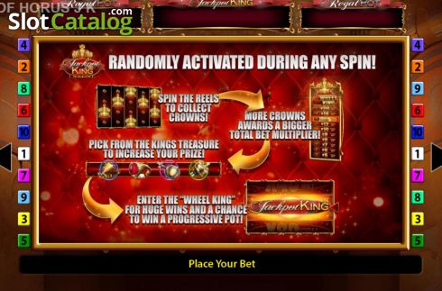 Jackpot King Info. Eye Of Horus Jackpot King slot