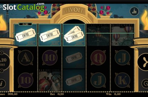 Win screen. Tivoli (Blueprint) slot