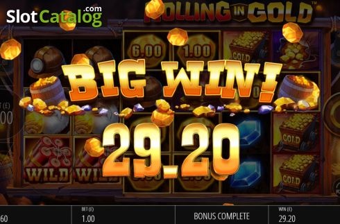 Big Win. Rolling in Gold slot