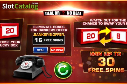 Bildschirm2. Deal or No Deal Golden Game slot