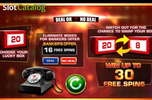 Bildschirm6. Deal or No Deal Golden Game slot
